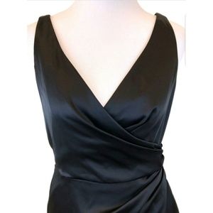 WHBM Black Sleeveless Empire Waist Dress Size 4